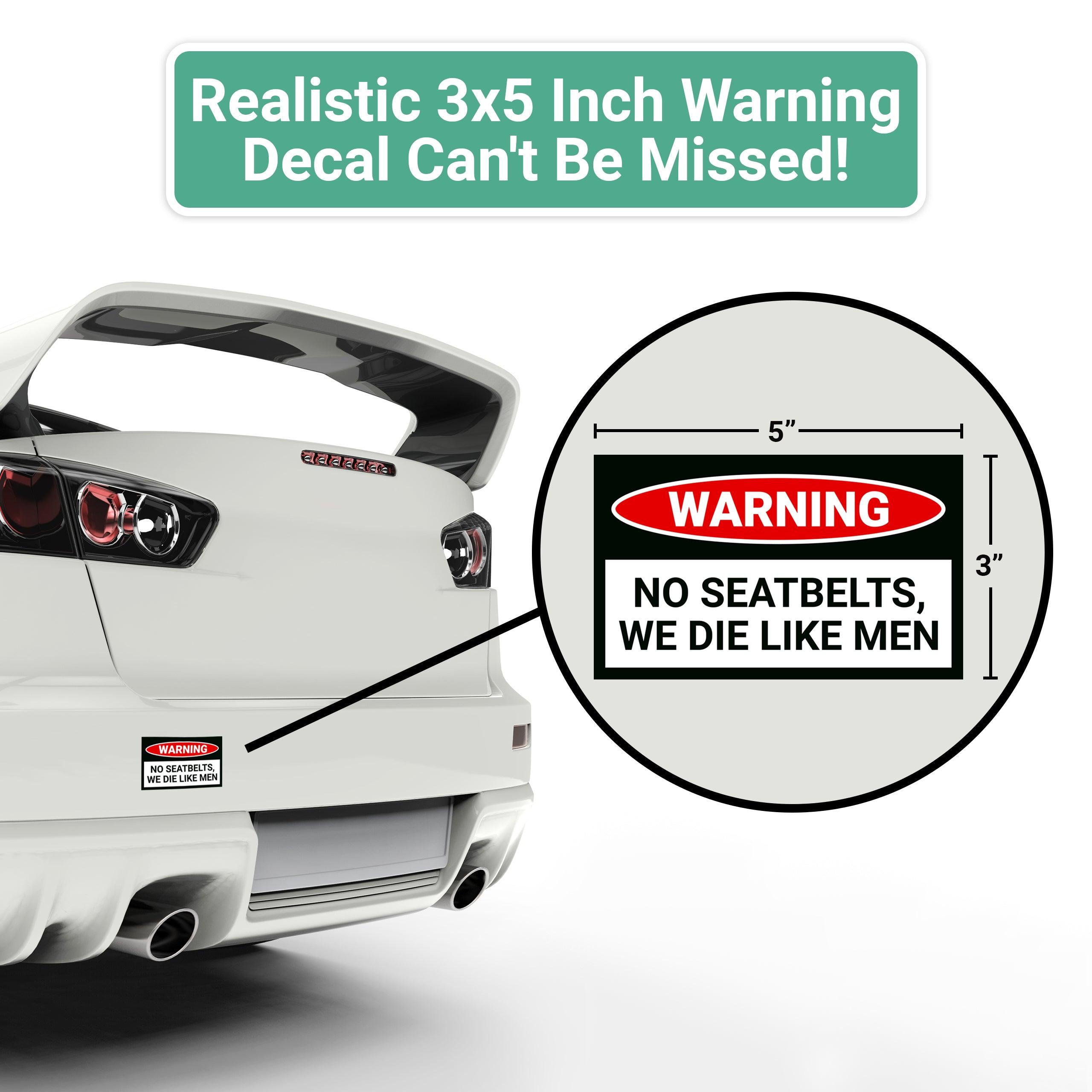 Machinery Warning Prank Stickers — 10-Pack — alternate view