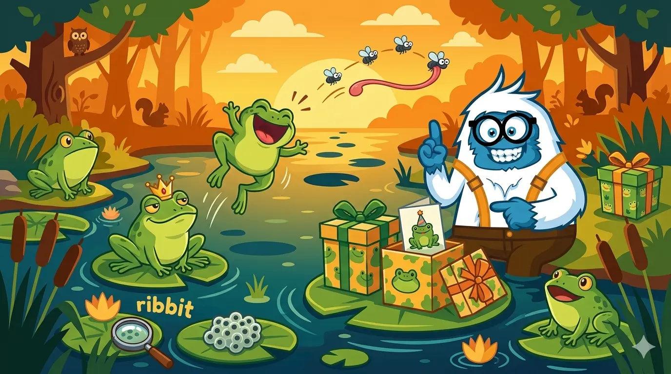 The Ribbeting World of Frog Puns: Hoppy Gifts to Make Your Bestie Croak with Laughter