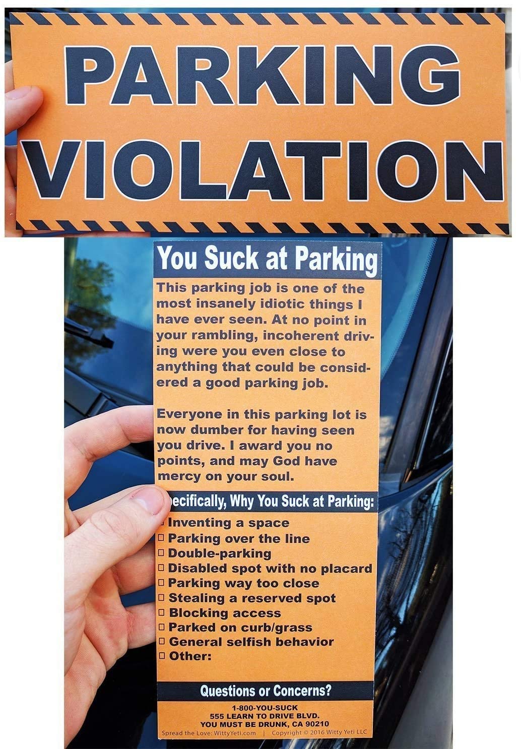 Fake Parking Tickets — 20-Pack