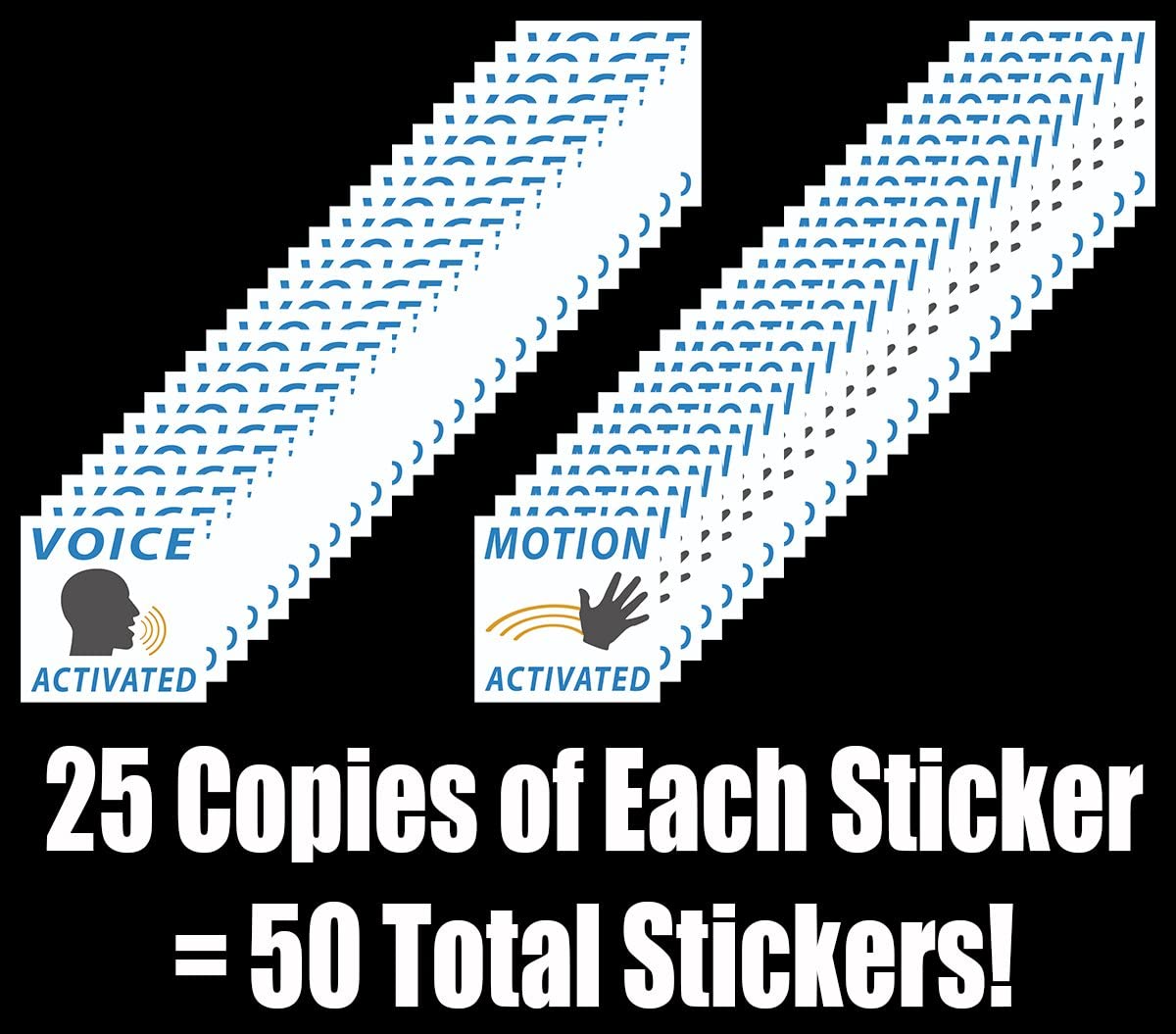 Voice Activated Prank Stickers — 50-Pack | Witty Yeti